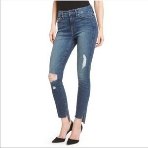 NWT ‼️Good American Good Waist Raw Stagger Jeans‼️
